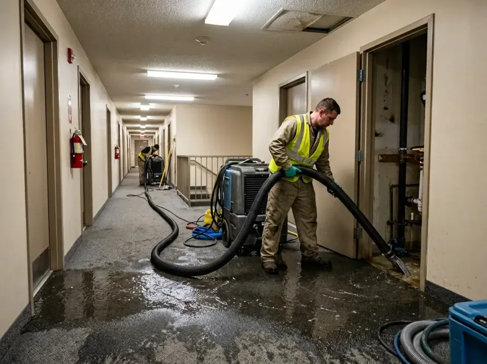 multi-unit-apartment-hallway-f-005 — frequently asked questions, Emergency Burst Pipe Water Extraction & Removal in Aubrey,…